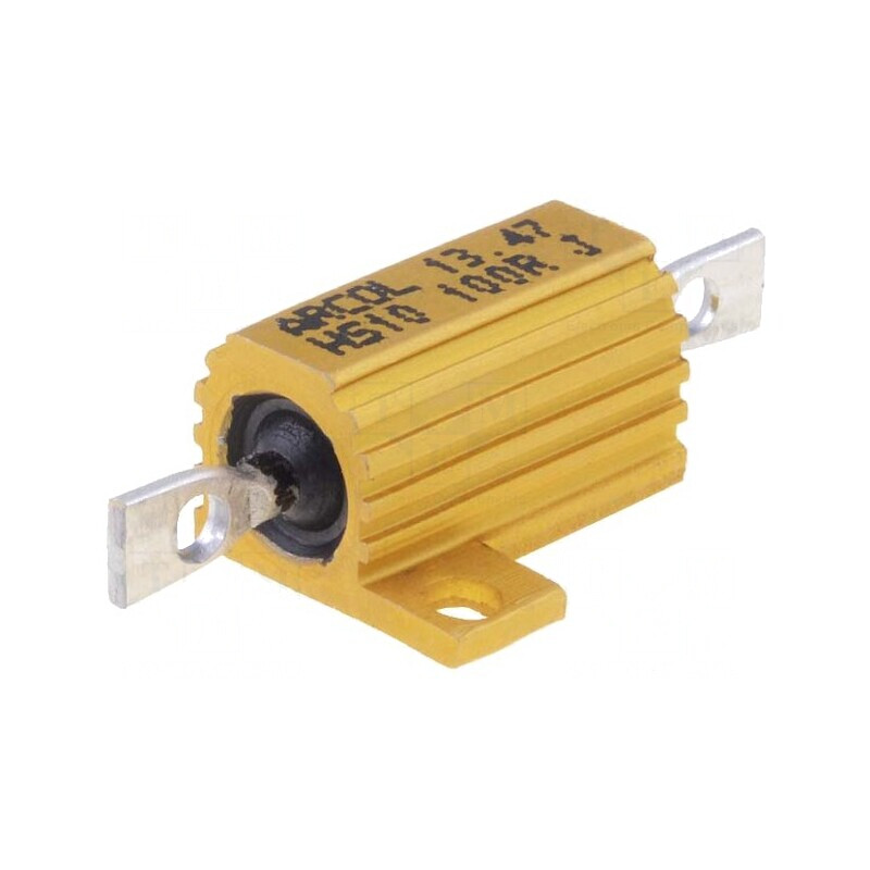 Rezistor Bobinat cu Radiator 100Ω 10W ±5% | Electronic-mag.ro | Componente Electronice