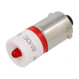 Lampă de control LED roșie 6VDC BA9S T10 | Electronic-mag.ro | Componente Electronice