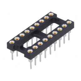 Soclu DIP18 pentru circuite integrate THT 2,54mm | Electronic-mag.ro | Componente Electronice