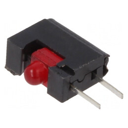 LED roșu 2mm 20mA 40° | Electronic-mag.ro | Componente Electronice