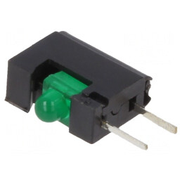 LED Verde 2mm 20mA 40°