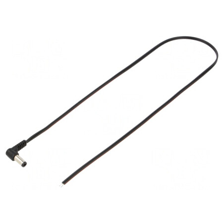 Cablu Alimentare 0,5m DC 5,5/2,5 Negru | Electronic-mag.ro | Componente Electronice