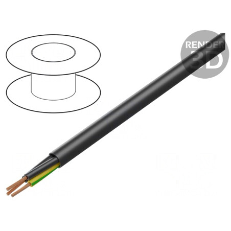 Cablu electric Cu neecranat 3G1mm2 600V 1kV negru | Electronic-mag.ro | Componente Electronice