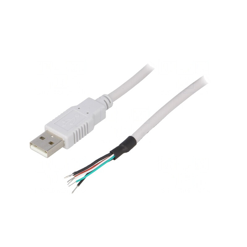 Cablu USB 2.0 USB A 2m Gri | Electronic-mag.ro | Componente Electronice Cablu USB 2.0 USB A 2m Gri | Electronic-mag.ro | Componente Electronice