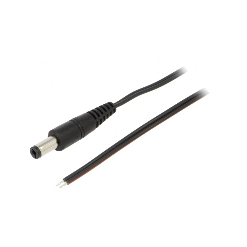 Cablu Alimentare DC 5,5/2,5 0,5m Negru | Electronic-mag.ro | Componente Electronice