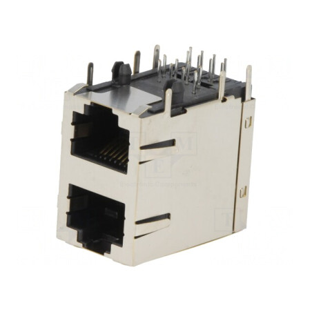 Soclu RJ45 8P8C Cat5 Ecranat | Electronic-mag.ro | Componente Electronice