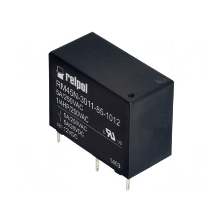 Releu Electromagnetic SPDT 12VDC 5A PCB | Electronic-mag.ro | Componente Electronice