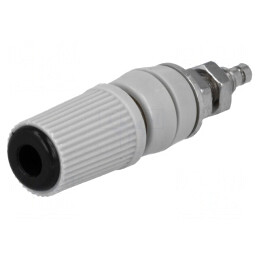 Soclu Banană 4mm 24A Negru pentru Panou | Electronic-mag.ro | Componente Electronice