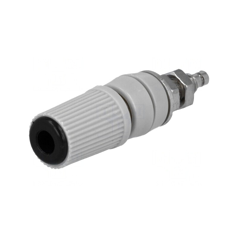 Soclu Banană 4mm 24A Negru pentru Panou | Electronic-mag.ro | Componente Electronice