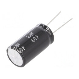 Supercondensator THT 60F 2.8V 18x34mm | Electronic-mag.ro | Componente Electronice
