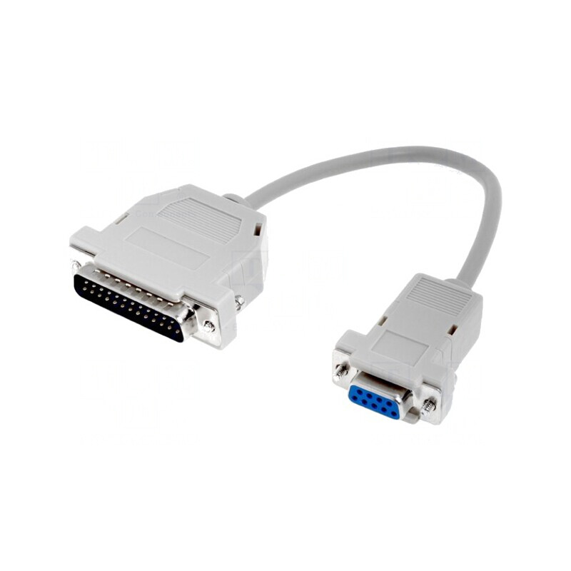 Cablu D-Sub 25pin la 9pin 0,25m | Electronic-mag.ro | Componente Electronice