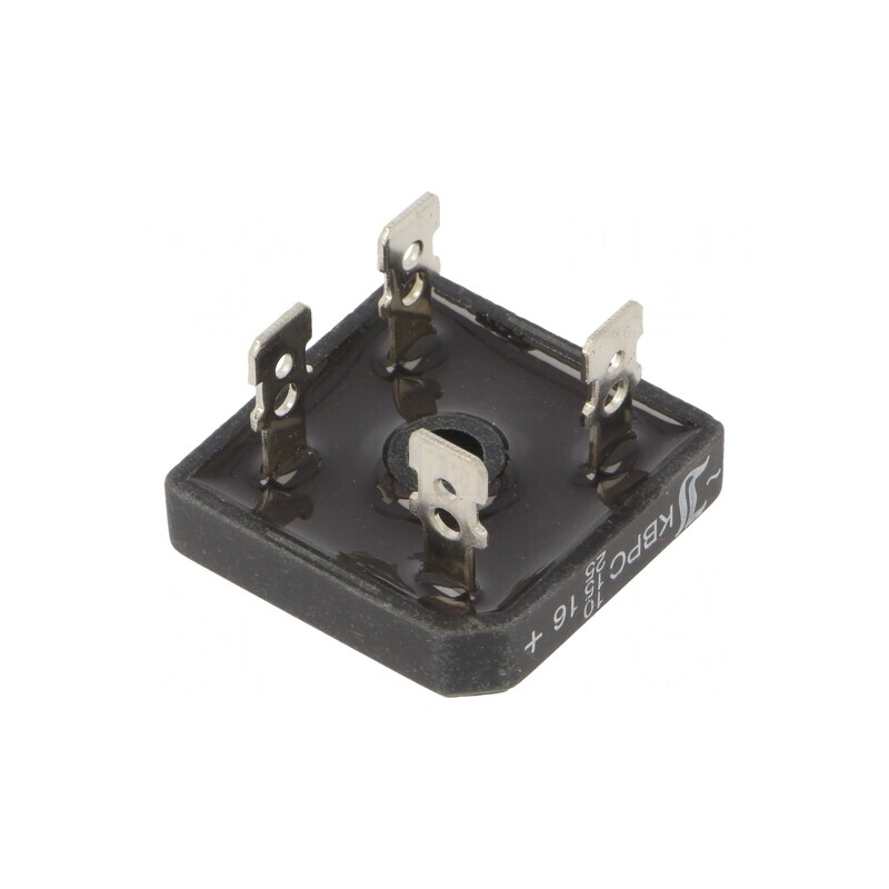 Punte Redresoare Monofazată 1,6kV 10/15/25A Pătrată | Electronic-mag.ro | Componente Electronice