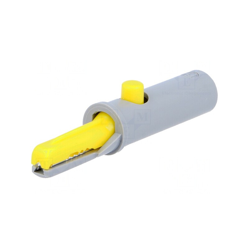 Bornă crocodil galbenă 6A 60VDC 4mm | Electronic-mag.ro | Componente Electronice Bornă crocodil galbenă 6A 60VDC 4mm | Electronic-mag.ro | Componente Electronice