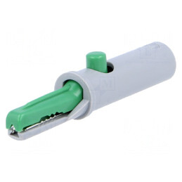 Bornă crocodil verde 6A 60VDC 7,5mm | Electronic-mag.ro | Componente Electronice