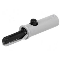 Bornă crocodil neagră 6A 60VDC 7,5mm | Electronic-mag.ro | Componente Electronice