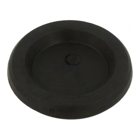 Manșon cu cap adâncit negru pentru cabluri 1-29mm, Ø montare 40,2mm | Electronic-mag.ro | Componente Electronice