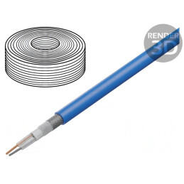 Cablu Microfon Albastru OFC 2x0,35mm² | Electronic-mag.ro | Componente Electronice