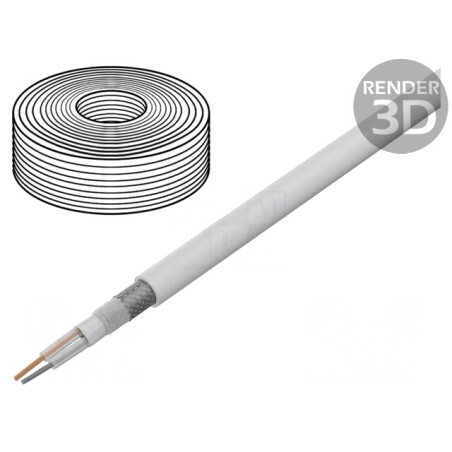 Cablu Microfon Alb OFC 2x0,35mm2 PVC | Electronic-mag.ro | Componente Electronice