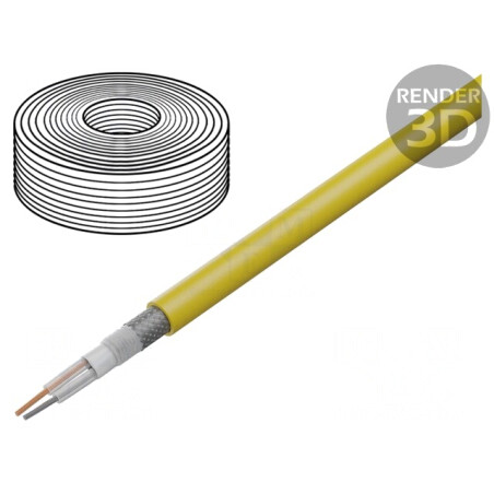 Cablu microfon galben OFC 2x0,35mm2 -15÷70°C | Electronic-mag.ro | Componente Electronice