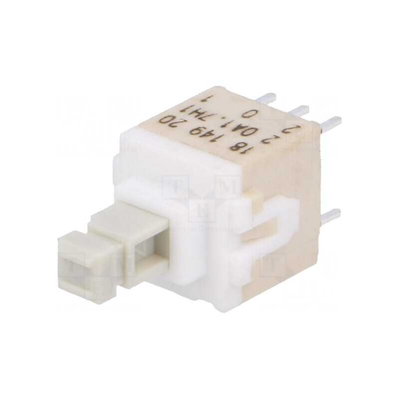 Comutator Tastatură DPDT Alb 0.1A 32VDC | Electronic-mag.ro | Componente Electronice