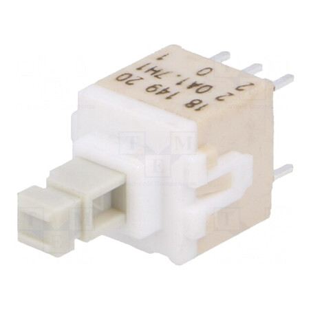 Comutator Tastatură DPDT Alb 0.1A 32VDC | Electronic-mag.ro | Componente Electronice