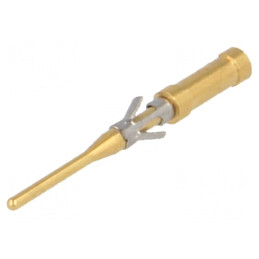 Pin tată alamă aurit pentru lipire 26AWG-22AWG | Electronic-mag.ro | Componente Electronice