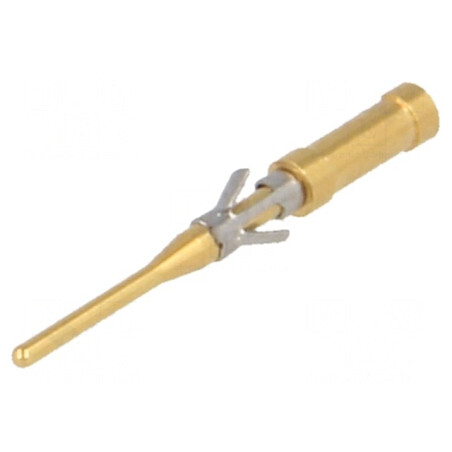 Pin tată alamă aurit pentru lipire 26AWG-22AWG | Electronic-mag.ro | Componente Electronice