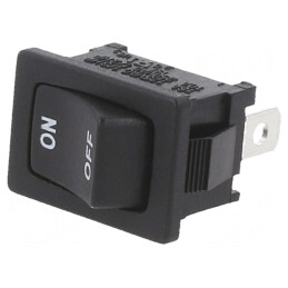 Comutator Rocker ON-OFF 10A 24VDC Negru | Electronic-mag.ro | Componente Electronice