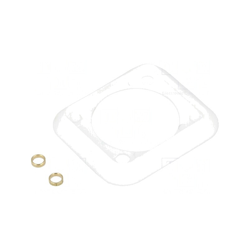 Garnitură Soclu Albă XLR 19x24mm | Electronic-mag.ro | Componente Electronice