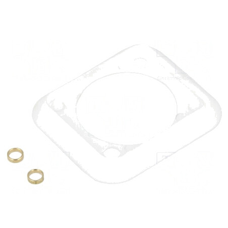 Garnitură Soclu Albă XLR 19x24mm | Electronic-mag.ro | Componente Electronice