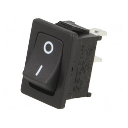 Comutator Bascule ON-OFF 10A/24VDC Negru | Electronic-mag.ro | Componente Electronice