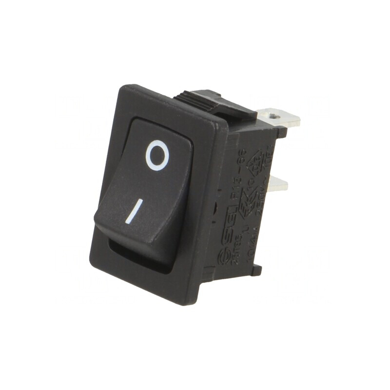 Comutator Bascule ON-OFF 10A/24VDC Negru | Electronic-mag.ro | Componente Electronice