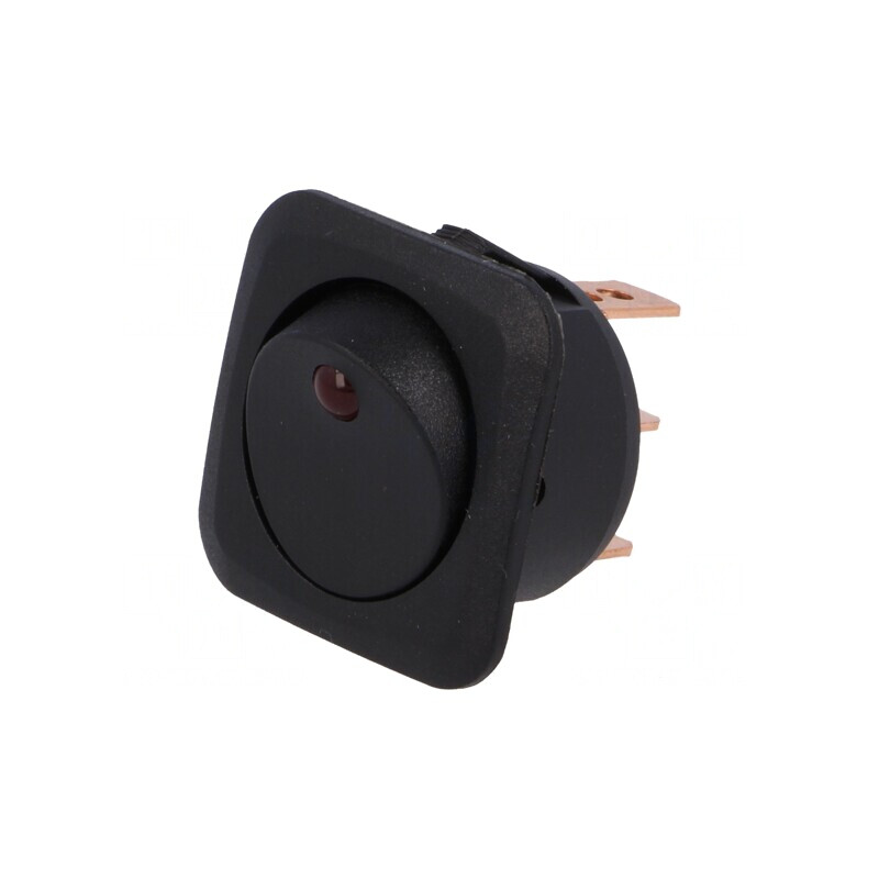 Comutator Rocker SPST ON-OFF 10A 12V Negru cu LED | Electronic-mag.ro | Componente Electronice