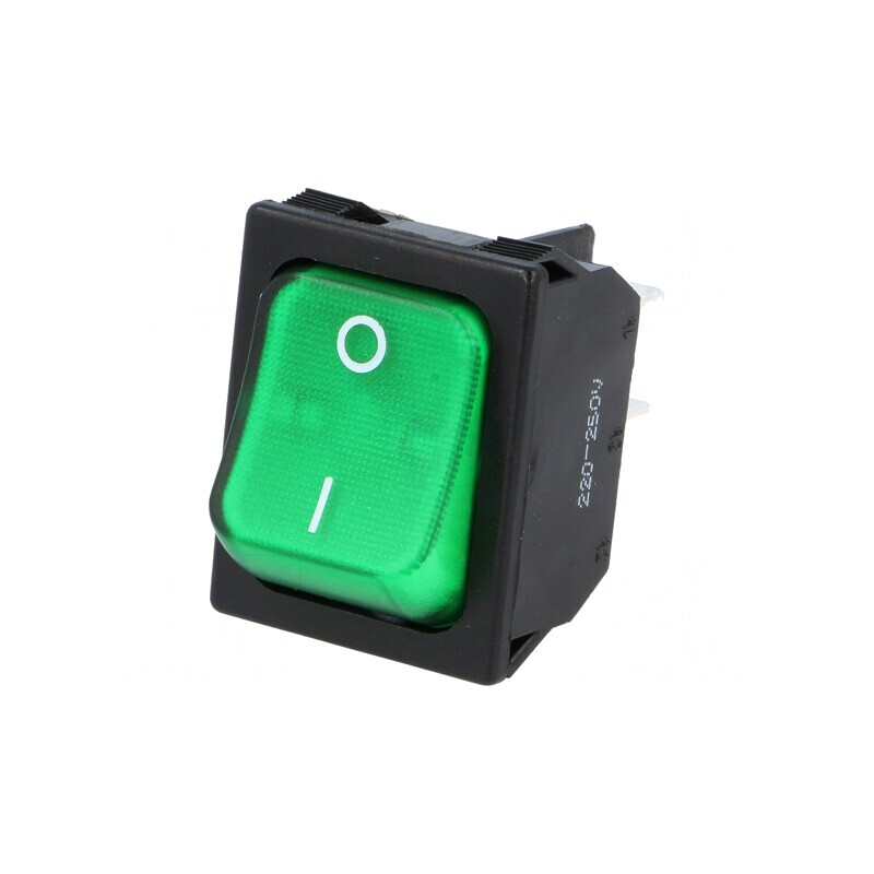 Întrerupător Balansier Verde ON-OFF 10A/250V cu Lampă Neon | Electronic-mag.ro | Componente Electronice Întrerupător Balansier Verde ON-OFF 10A/250V cu Lampă Neon | Electronic-mag.ro | Componente Electronice