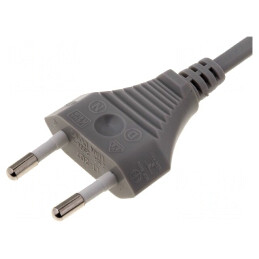 Cablu Alimentare 2x0,75mm2 PVC 1,8m Gri | Electronic-mag.ro | Componente Electronice