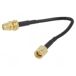 Cablu SMA 50Ω 0,1m Negru | Electronic-mag.ro | Componente Electronice