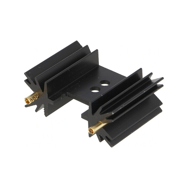Radiator extrudat negru 25,4mm pentru SOT32 TO220 TO3P | Electronic-mag.ro | Componente Electronice