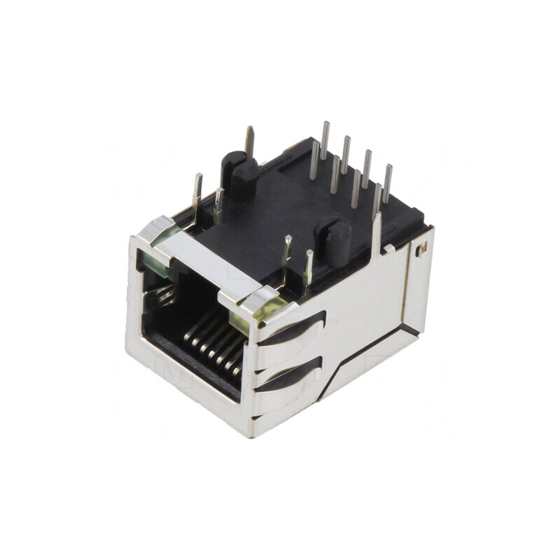 Soclu RJ45 8P8C Ecranat cu LED | Electronic-mag.ro | Componente Electronice Soclu RJ45 8P8C Ecranat cu LED | Electronic-mag.ro | Componente Electronice