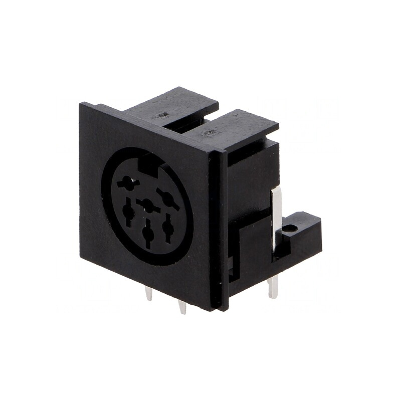 Soclu DIN 6 Pin 240° PCB | Electronic-mag.ro | Componente Electronice