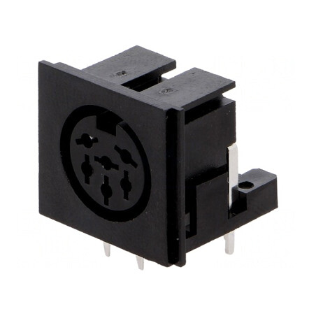 Soclu DIN 6 Pin 240° PCB | Electronic-mag.ro | Componente Electronice
