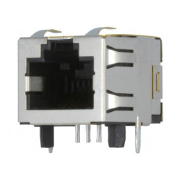 Soclu RJ45 Cat 5e Ecranat pentru PCB THT 8P8C | Electronic-mag.ro | Componente Electronice