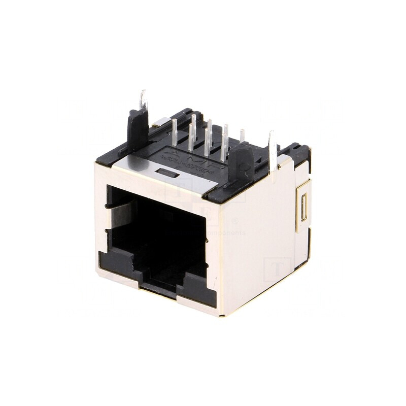 Soclu RJ45 8p8c pentru PCB THT | Electronic-mag.ro | Componente Electronice