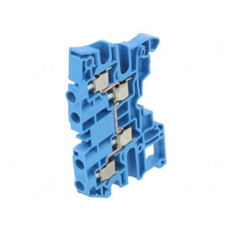 Terminal Îmbinare Șine 0,2-6mm2 4 Borne Albastru SNK | Electronic-mag.ro | Componente Electronice