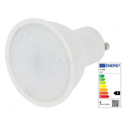 Lampă LED GU10 5W 6400K Alb Rece | Electronic-mag.ro | Componente Electronice