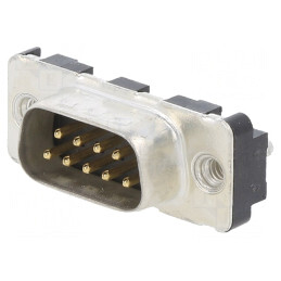 Conector D-Sub 9 PIN Soclu Tată Montare Panou 5A | Electronic-mag.ro | Componente Electronice