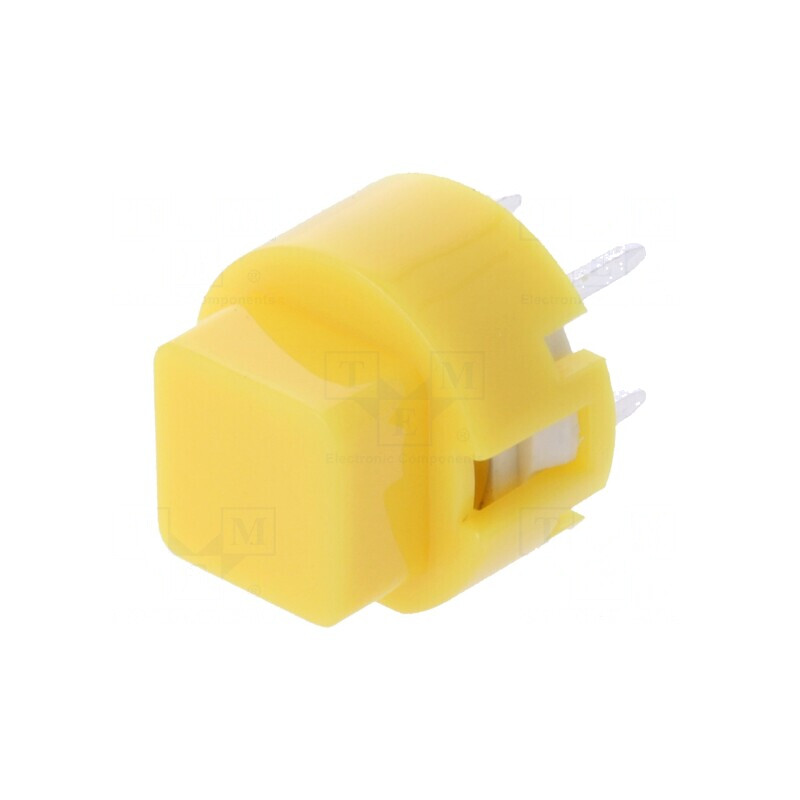 Comutator Tastatură Galben SPST-NO 0.01A 32VDC THT | Electronic-mag.ro | Componente Electronice
