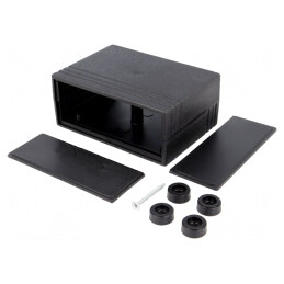 Carcasă polistiren neagră 91x66x39mm | Electronic-mag.ro | Componente Electronice