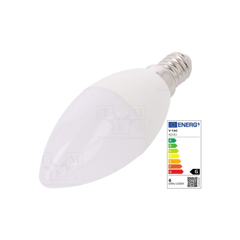 Lampă LED E14 alb cald 5.5W 470lm | Electronic-mag.ro | Componente Electronice Lampă LED E14 alb cald 5.5W 470lm | Electronic-mag.ro | Componente Electronice