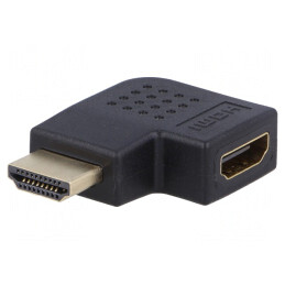 Adaptor HDMI 1.4 90° Negru | Electronic-mag.ro | Componente Electronice