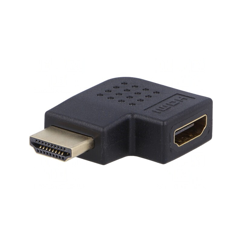 Adaptor HDMI 1.4 90° Negru | Electronic-mag.ro | Componente Electronice